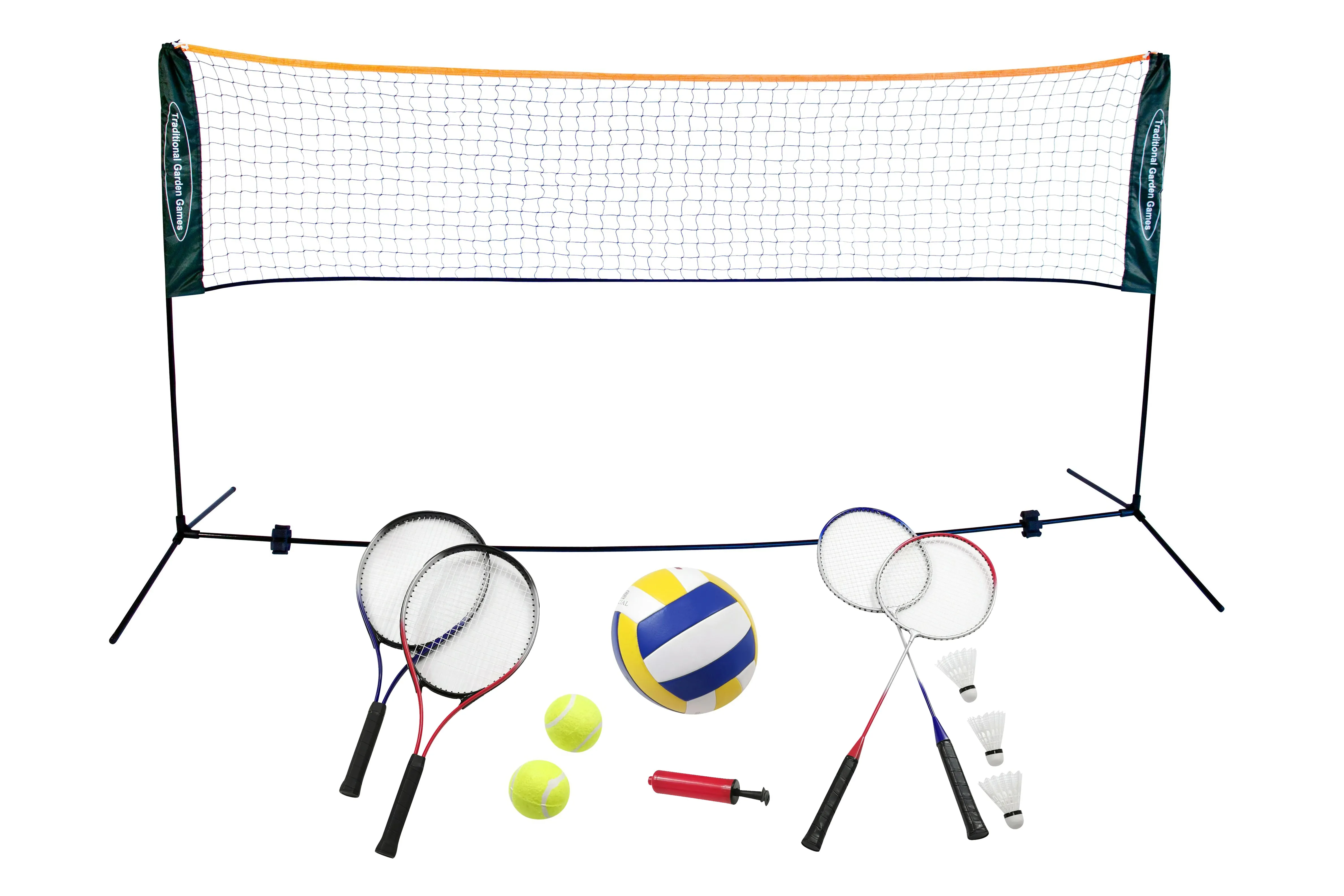 3 in 1 Badminton, Volleyball & Tennis Set with 3m Net