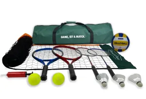 3 in 1 Badminton, Volleyball & Tennis Set with 3m Net