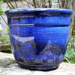 33cm Ardente Planter Midnight Blue Plant Pot