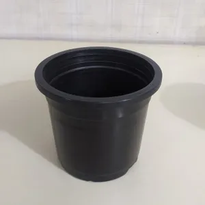 4.75" Flower Pot Black Colour Sunrise Series (12 cm) ( Pack of 12)