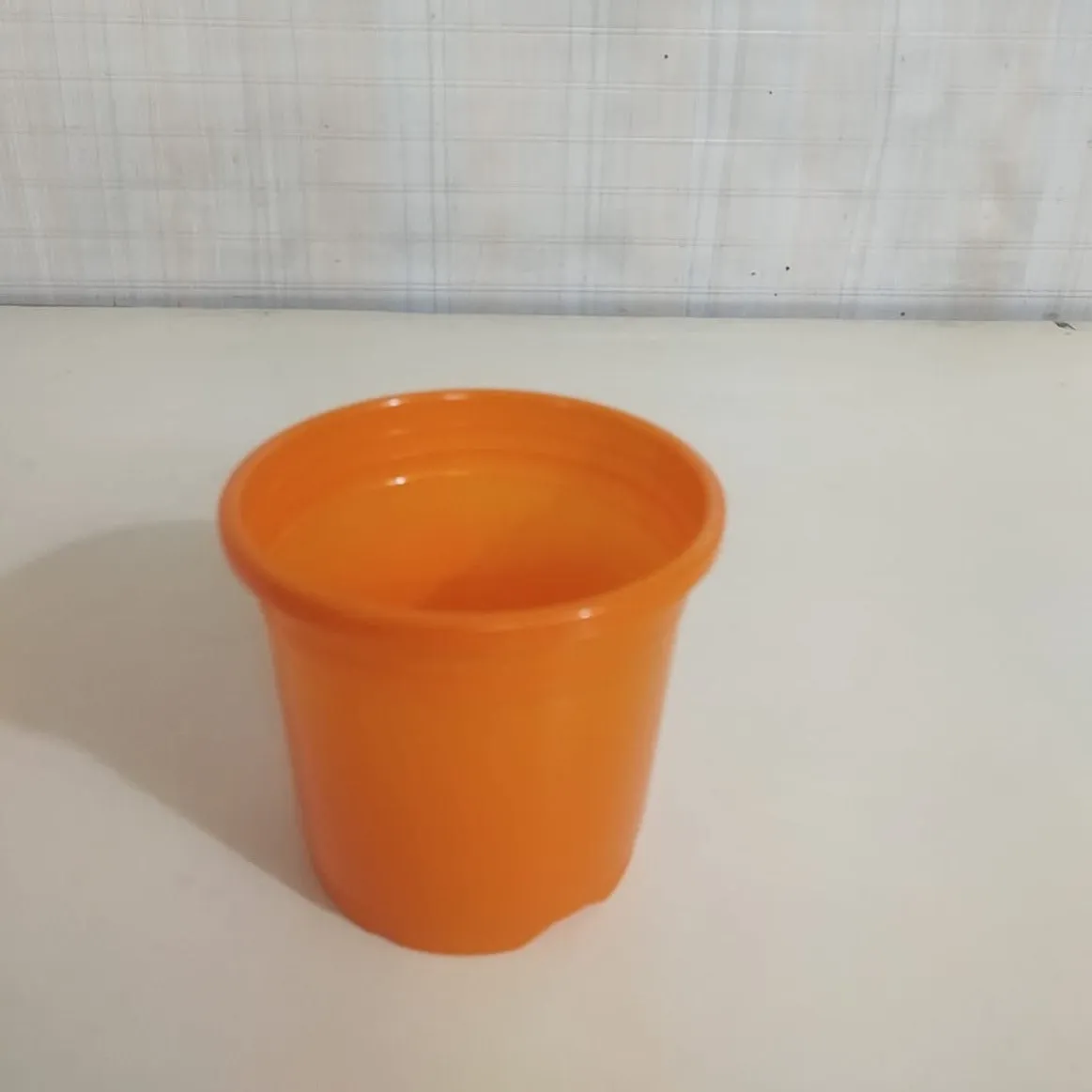 4" Flower Pot Orange  Colour Sunrise Series (10 cm)