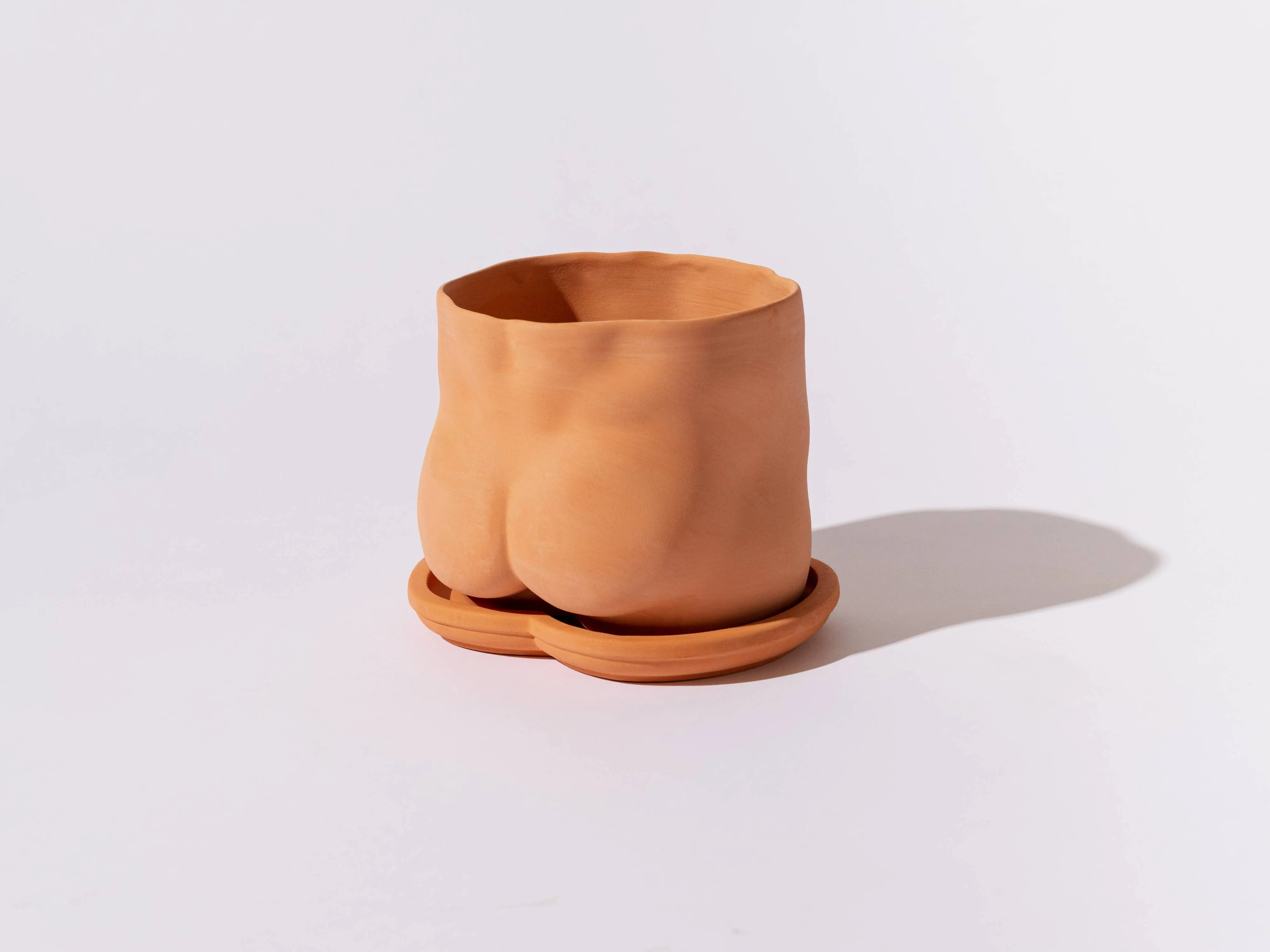 5" Terra-Cotta booty pot (With Saucer)