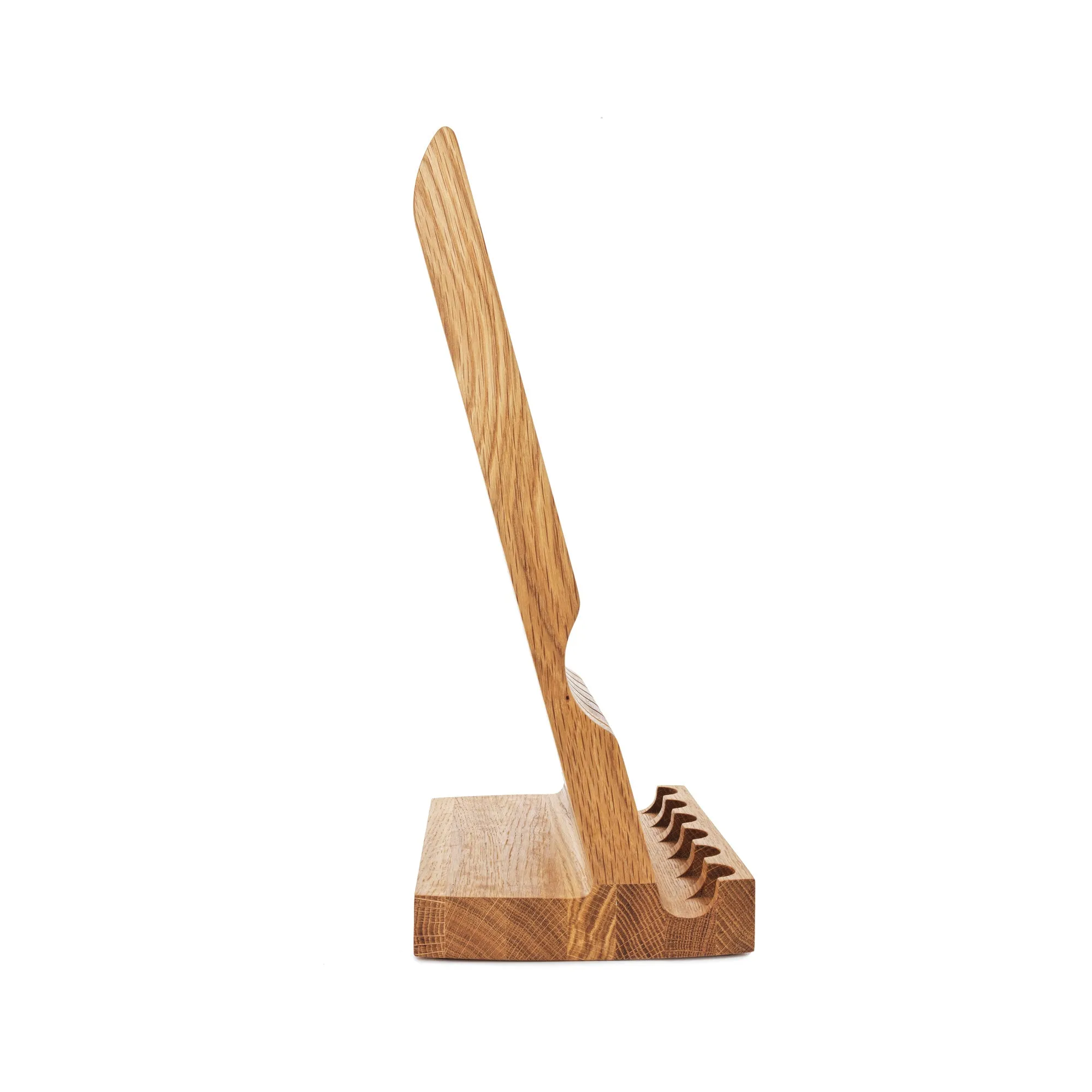 Angle Oak Knife Block