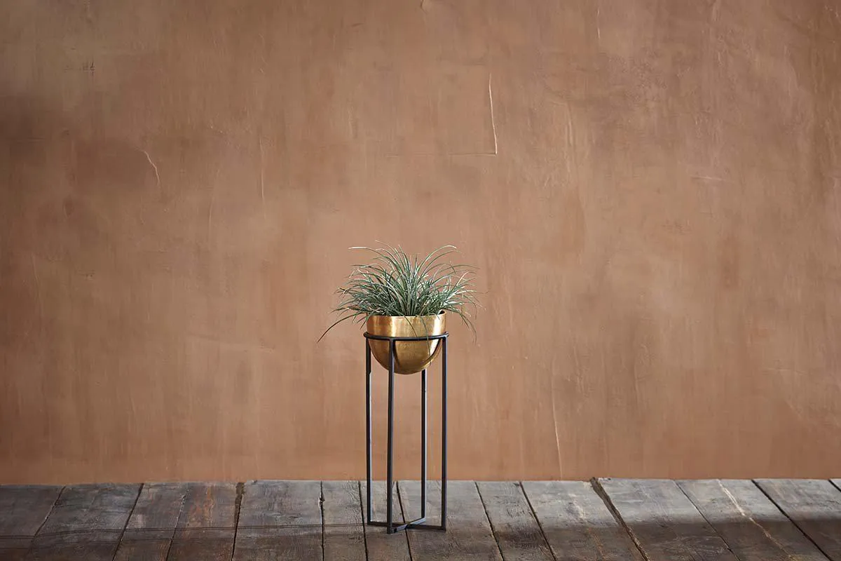 Atsu Brass Planter Stand