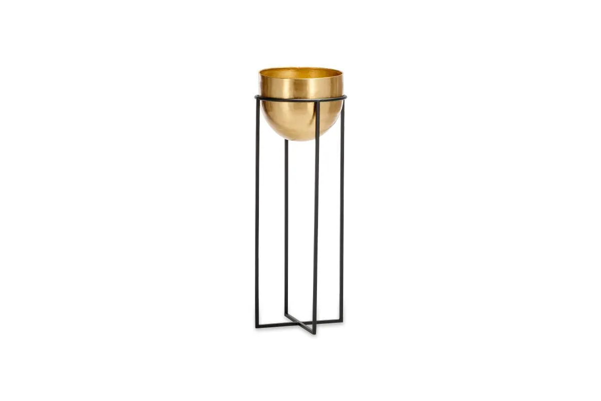 Atsu Brass Planter Stand