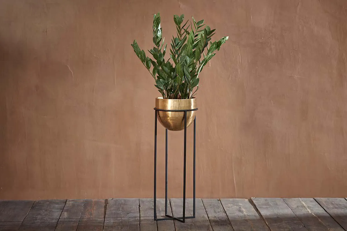 Atsu Brass Planter Stand