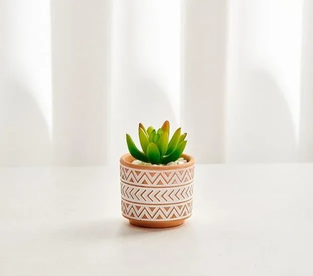 Boho terracotta plant pots