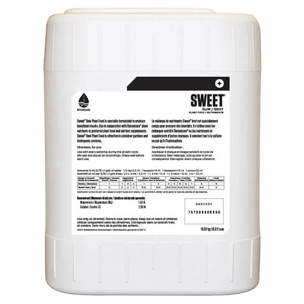 Botanicare® Sweet® Raw, Unflavored, Plant Supplement (5 Gallons)