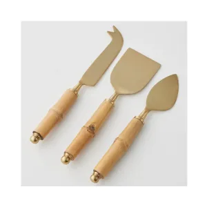 Cheese Knives Set 3 - Bamboo