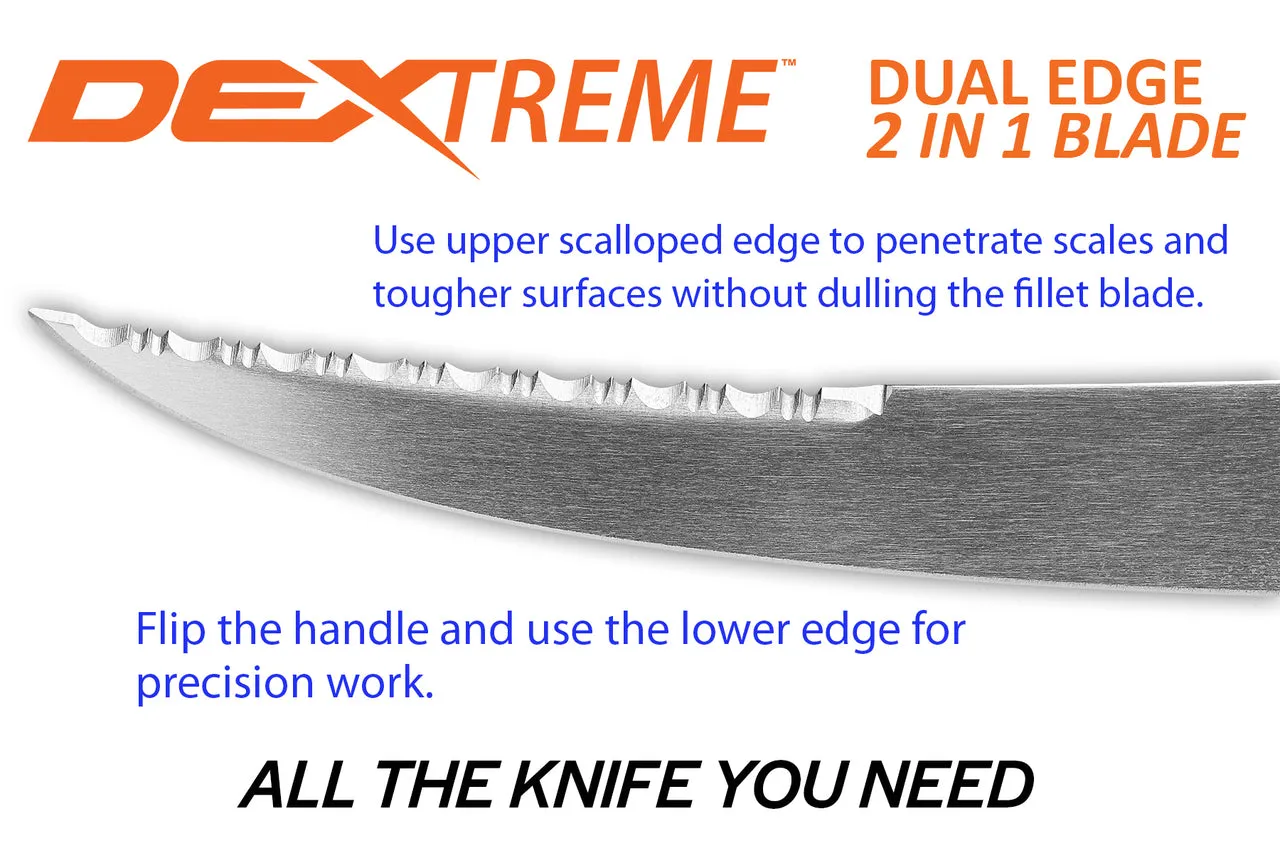 Dexter Outdoors DEXTREME Dual Edge DX8S 8" Stiff Fillet Knife