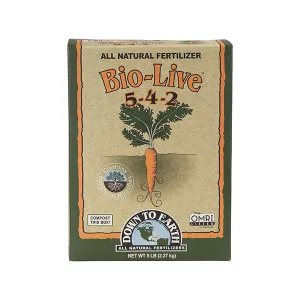 Down To Earth™, Bio-Live® 5-4-2, Starter & Transplant Mix, All Natural Fertilizer, Blended (5 LBS.)