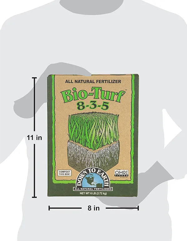 Down To Earth™, Bio-Turf™, 8-3-5, All Natural Fertilizer, Blended (6 LBS.)