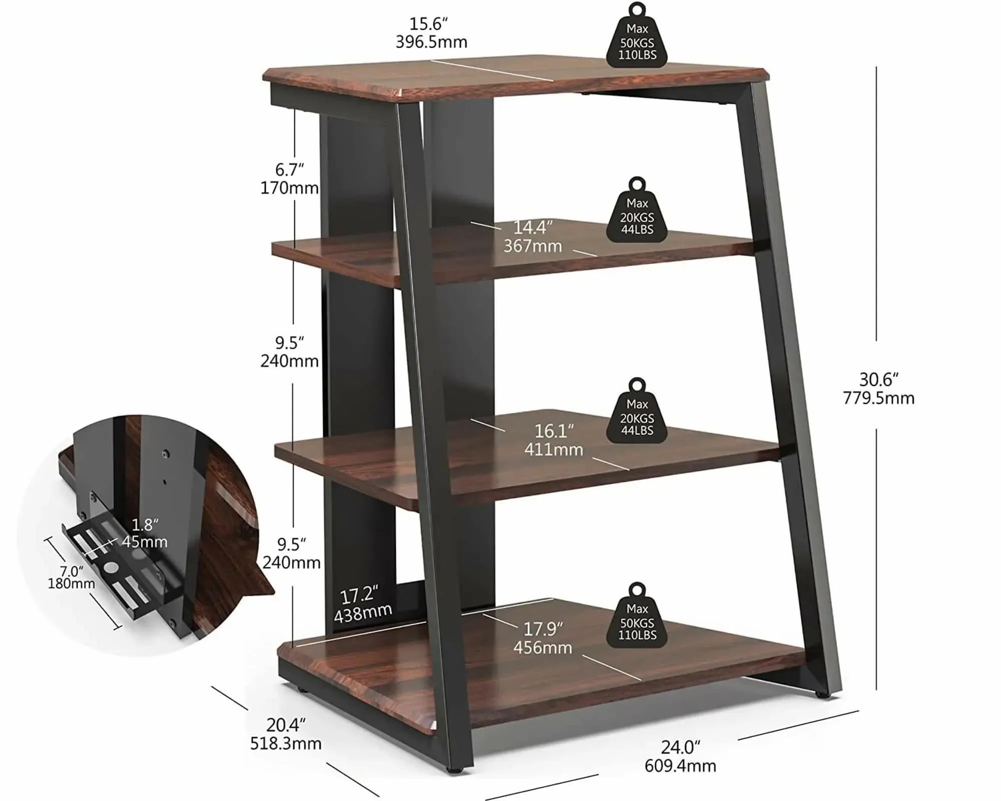 Eiffel AS07 Record Player Stand