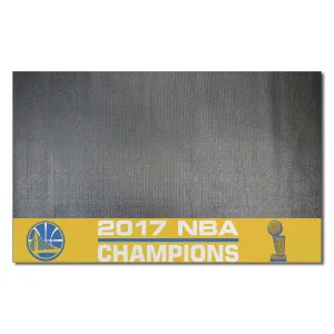 Golden State Warriors 2017 NBA Champions Vinyl Grill Mat - 26in. x 42in.