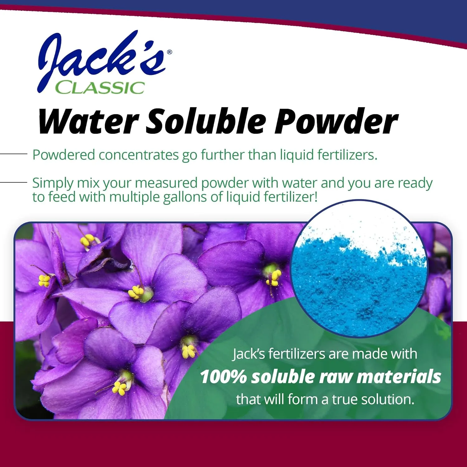 Jack's Classic, 12-36-14 African Violet Water-Soluble Fertilizer with Micronutrients for Developing Strong Colorful Plants, 8oz