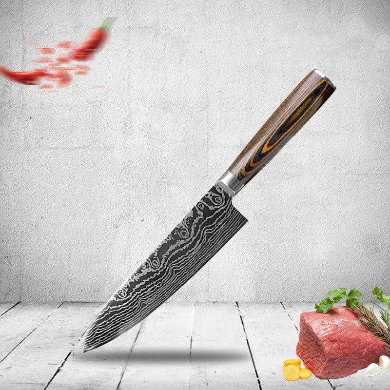 Laser Pattern Knife Fruit Knife Chef Knife Slicing Knife