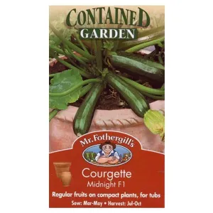 Mr Fothergill's Courgette Midnight F1 Vegetable Seeds