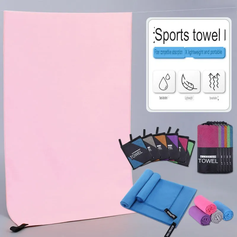 Outdoor quick-drying sports towel absorbs sweat for basketball badminton running training to wipe sweat for camping and can be designed as a sports towel