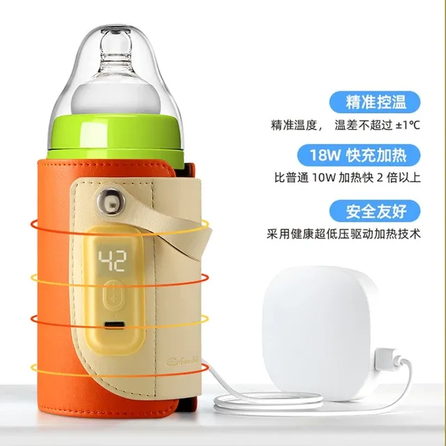 Portable Bottle Warmer USB charge Milk Heat Keeper Baby Bottle Keep Warmer Eco-Friendly material Efficient Heating