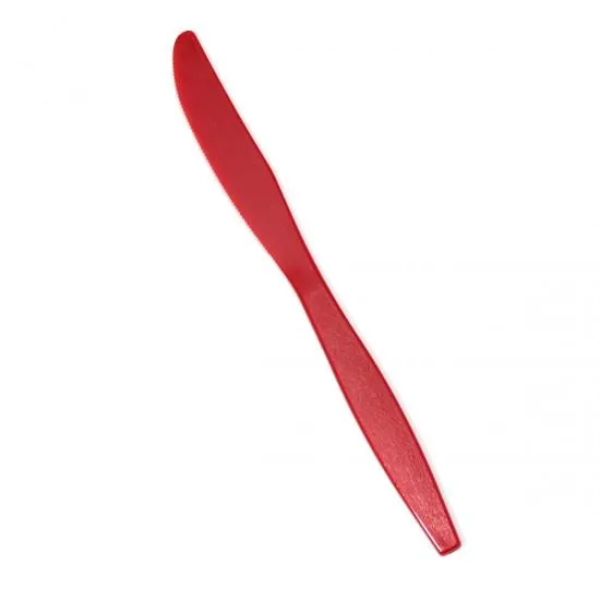 Premierware Full Size Red Dinner Knives 24ct