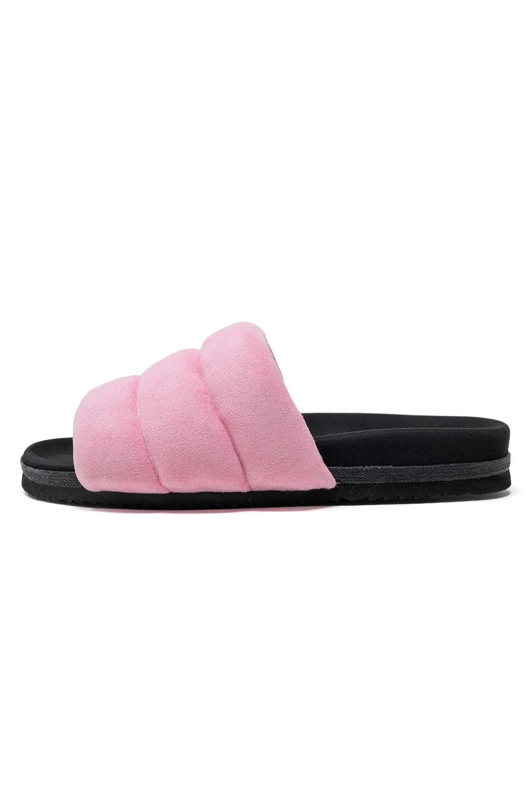 Puffy Sandal, Pink Suede