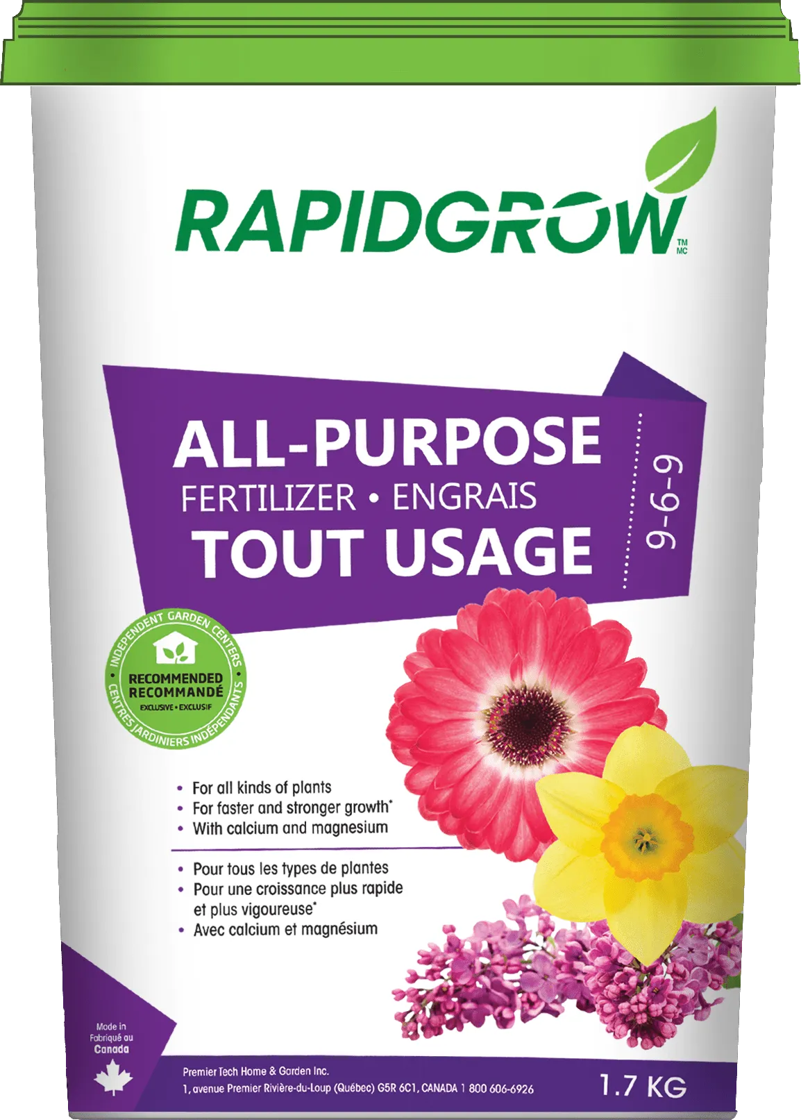 Rapidgrow All Purpose Fertilizer 9-6-9 1.7kg