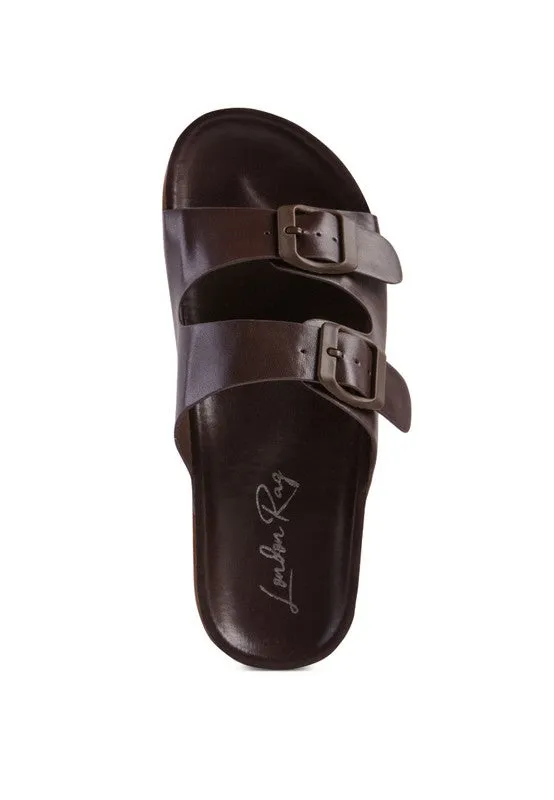 Tommy Buckled Slide Sandal