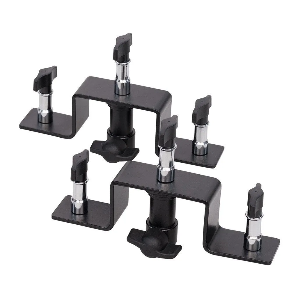 Triple Background Brackets - Stand Mount - For Crossbar